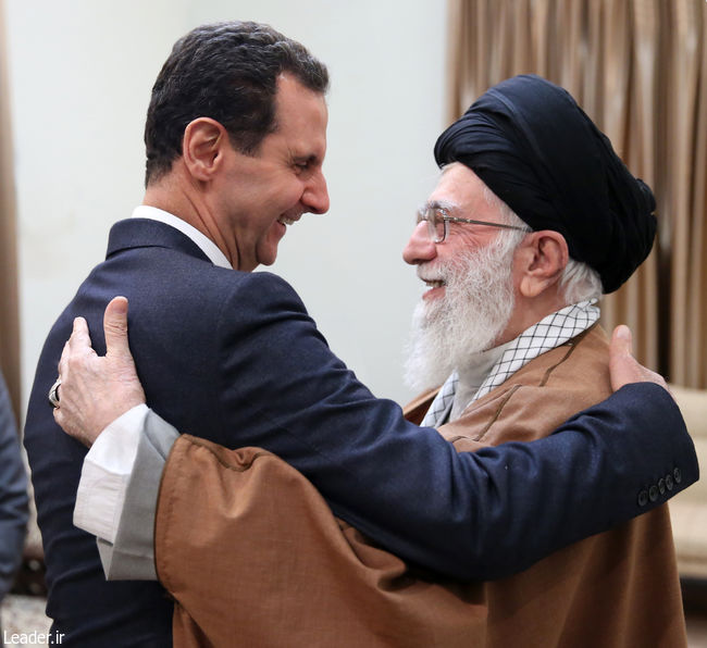 Ayatollah Khamenei receives the Syrian President and his entourage