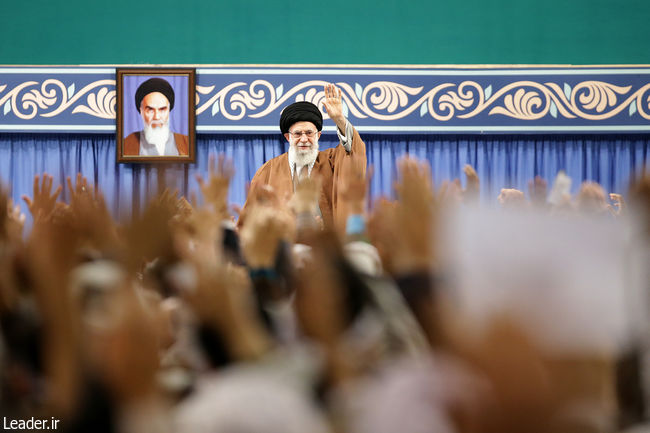 Ayatollah Khamenei meets with thousands of Basij forces