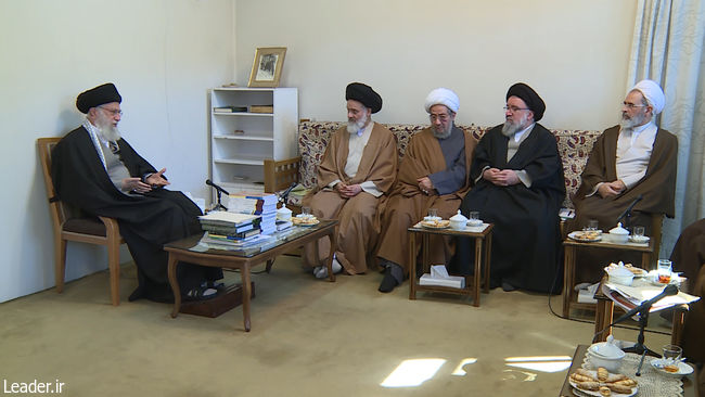 قائد الثورة الإسلامية المعظم يلتقي أعضاء المجلس الأعلى للحوزات العلمية
