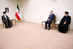 The Leader of the Islamic Revolution meets the President of Kazakhstan