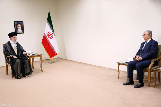 The Leader of the Islamic Revolution meets the President of Kazakhstan