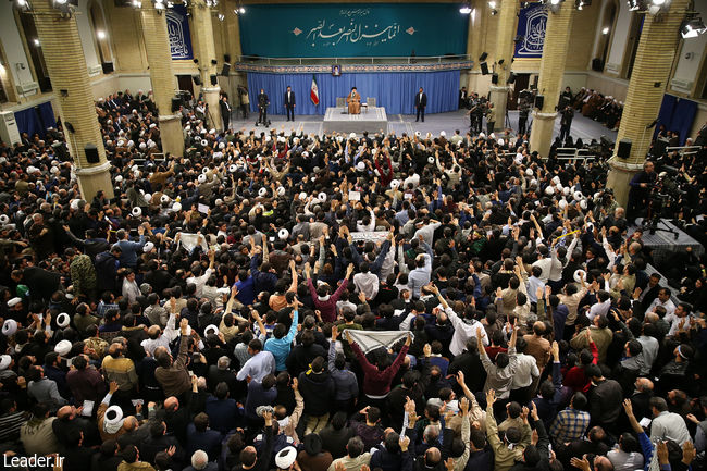The Leader meets with thousands of people from East Azerbaijan