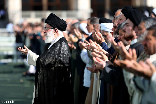 Ayatollah Khamenei delivers a sermon on the occasion of Eid al-Fitr