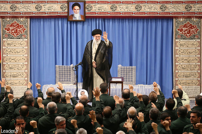 Ayatollah Khamenei meets with thousands of IRGC commanders