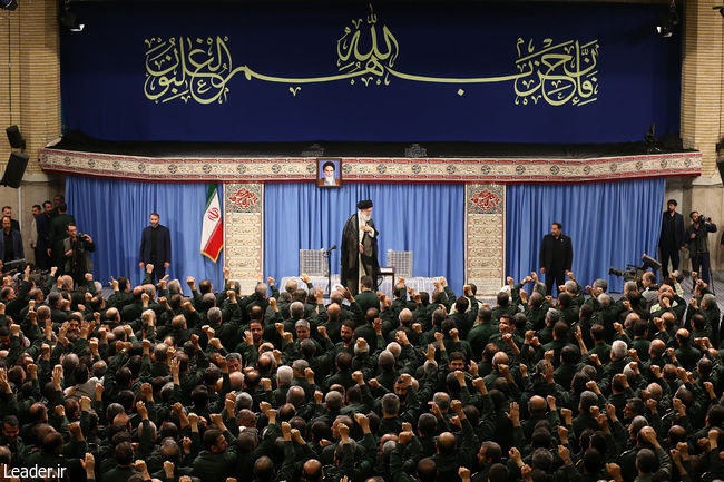 Ayatollah Khamenei meets with thousands of IRGC commanders
