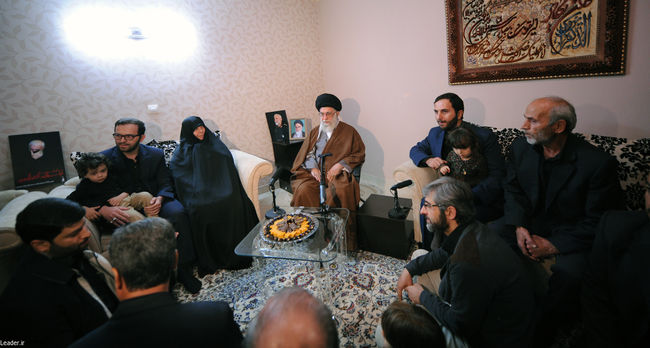 The presence of the Leader in Martyr Hamedan's residence
