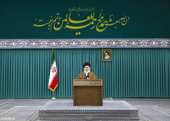 The leader in a live televised speech on the Eid al-Mab'ath