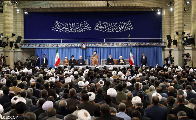 وحدت اسلامی بین الاقوامی کانفرنس کے شرکا سے رہبر انقلاب کی ملاقات