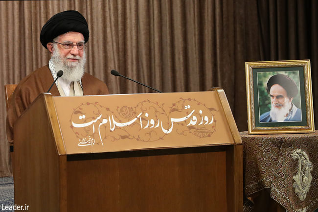Ayatollah Khamenei delivers a message on the occasion of Intll. Ql-Quds Day