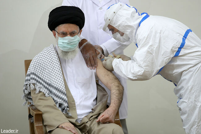 Ayatollah Khamenei Received his second dose of COVIran Barakat vaccine