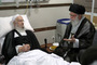 عیادت از حضرت آیت الله مکارم شیرازی در یکی از بیمارستانهای تهران