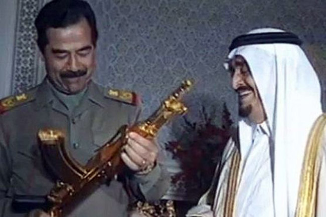 صدام حسین و ملک فهد